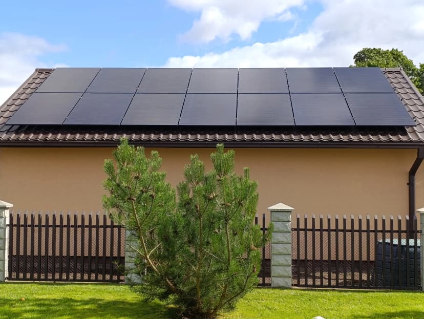 Stogo paruošimas saulės elektrinei